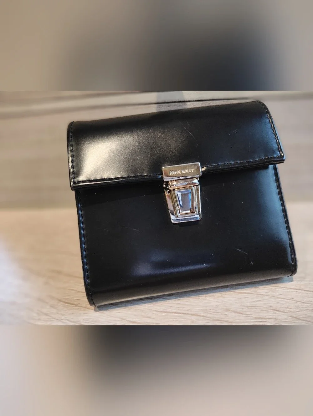 Nine West Black Patent Wallet